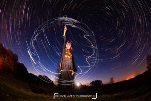 Richard Jarmy Photography Startrail with Harry Potter and Doctor Who