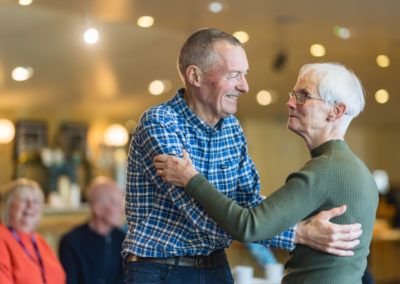 Norwich Theatre & English Touring Opera - Husband and Wife having a dance during a creative music workshop for dementia sufferers