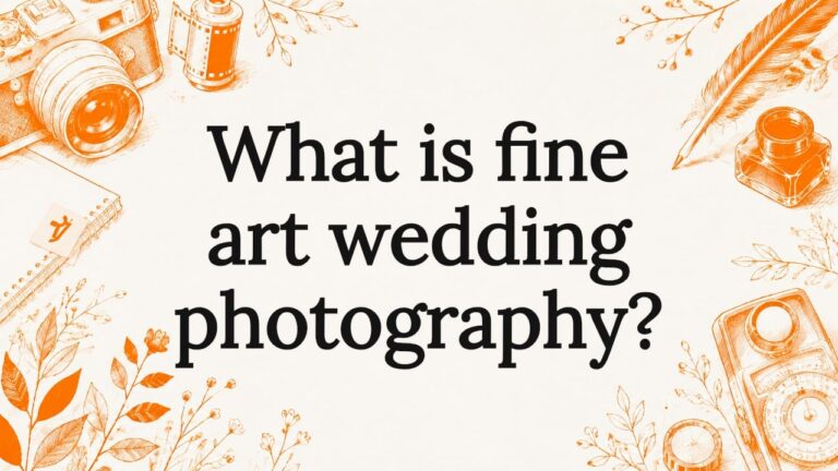 Decorative title card illustration with vintage photography and botanical elements
